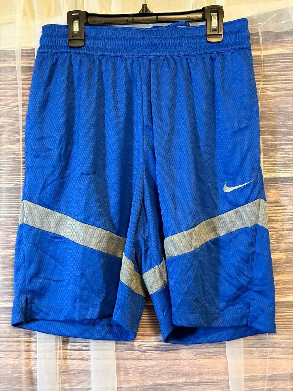 Nike Men's Dri-FIT Icon Basketball Shorts Blue Gray DV9524-480 Size Small